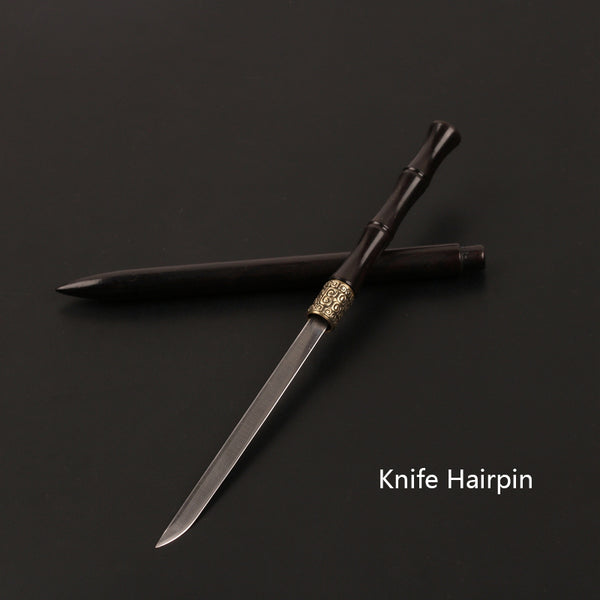 Horquilla de Ébano con Espada Oculta - Defensa Elegante al Estilo Chino Antiguo - Image 2