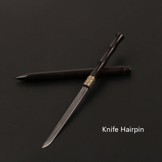 Horquilla de Ébano con Espada Oculta - Defensa Elegante al Estilo Chino Antiguo - Image 2
