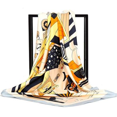 Pañuelo Cuadrado Grande para Mujer con Estampado Twill - Image 8