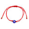 Pulsera de Amistad Rojo Cordón con Ojo de Demonio - Unisex Protección Natal