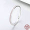 Anillo de Plata 925 Chapado en Platino con Diseño de Filas Finas para Mujer