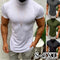 Playera Básica de Cuello Alto Manga Corta para Hombre