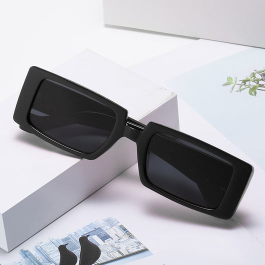 Neon green square sunglasses with light gray lenses, featuring a bold and trendy rectangular frame. - Image 15