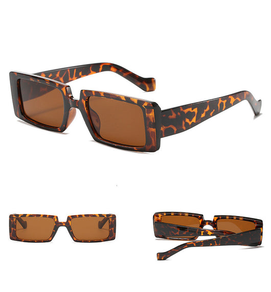 Neon green square sunglasses with light gray lenses, featuring a bold and trendy rectangular frame. - Image 13