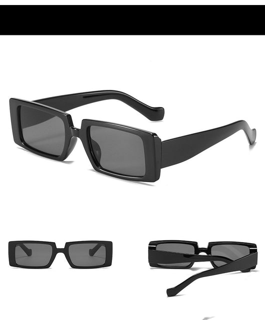 Neon green square sunglasses with light gray lenses, featuring a bold and trendy rectangular frame. - Image 7