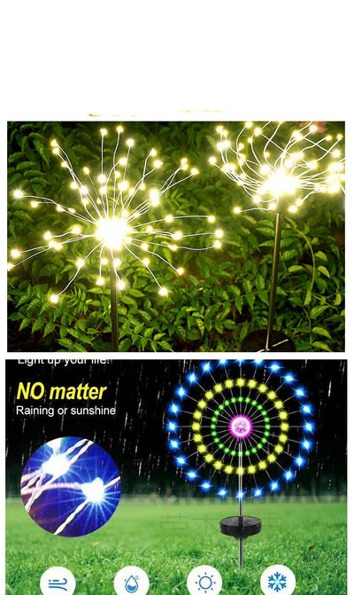 Luces Solares LED para Jardín - Iluminación Navideña Exterior Estilo Fuegos Artificiales - Image 7