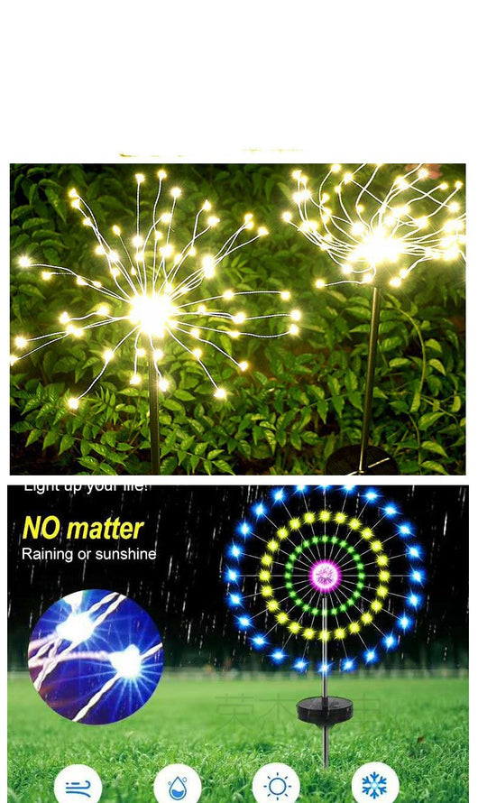 Luces Solares LED para Jardín - Iluminación Navideña Exterior Estilo Fuegos Artificiales - Image 7