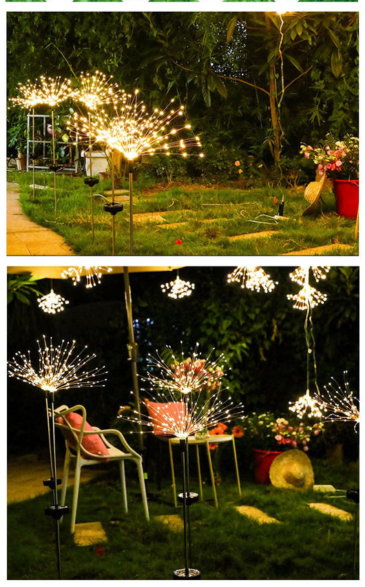 Luces Solares LED para Jardín - Iluminación Navideña Exterior Estilo Fuegos Artificiales - Image 9