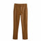 Pantalones de Cuero Sintético Lisos para Mujer - Estilo Moderno