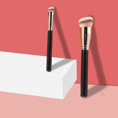 Set de Brochas de Maquillaje Profesional - Base y Corrector
