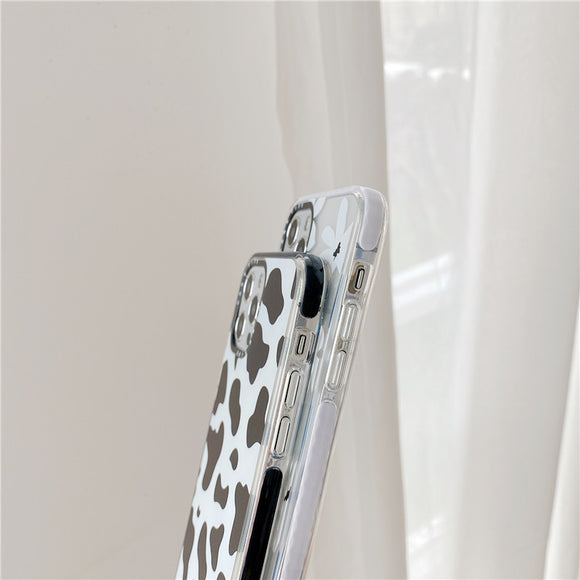 Funda para iPhone Compatible con Apple, Diseño Creativo con Patrón de Vaca