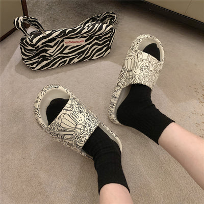 Pantuflas de Casa Gruesas con Suela Antideslizante y Comodidad Suave