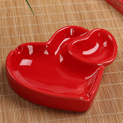 Cenicero Decorativo Corazón Rojo - Artesanía Cerámica Hecha a Mano - Image 5