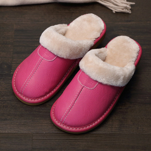 Pantuflas de Cuero con Suela Gruesa Antideslizante para el Hogar - Image 17