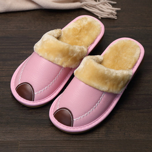 Pantuflas de Cuero con Suela Gruesa Antideslizante para el Hogar - Image 22
