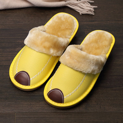 Pantuflas de Cuero con Suela Gruesa Antideslizante para el Hogar - Image 3