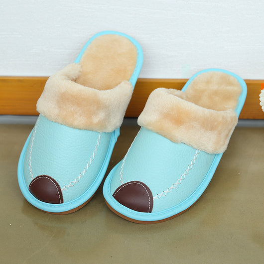 Pantuflas de Cuero con Suela Gruesa Antideslizante para el Hogar - Image 8