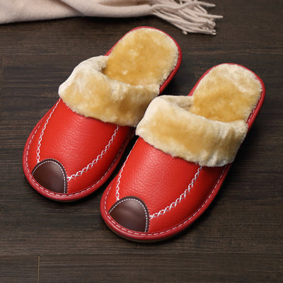 Pantuflas de Cuero con Suela Gruesa Antideslizante para el Hogar - Image 11
