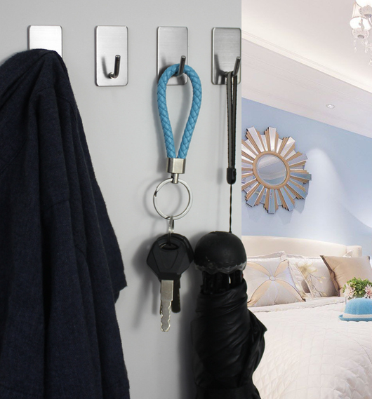 Perchero Adhesivo de Acero Inoxidable para Baño y Cocina - Image 9