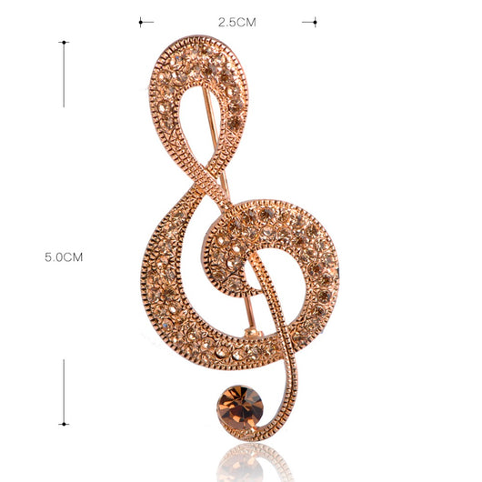 Broche de Notas Musicales Vintage Europeo y Americano - Image 9