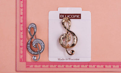 Broche de Notas Musicales Vintage Europeo y Americano - Image 11