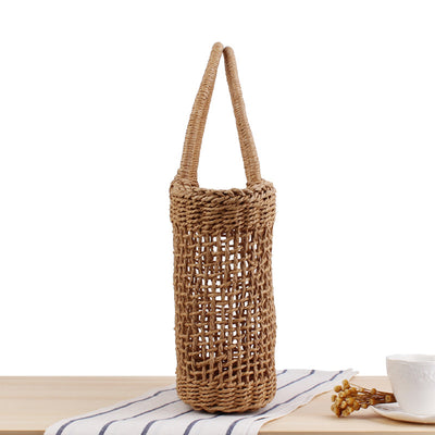 Bolsa de Playa Tejida Hueca - Estilo Rústico para Vacaciones - Image 3