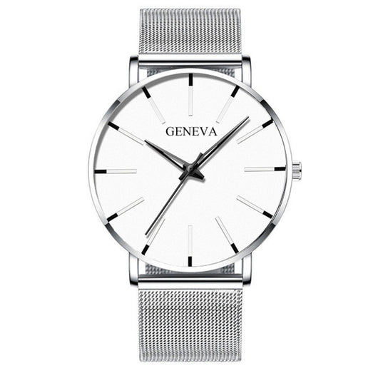 Reloj Cuarzo Hombre Correa Malla Elegante Casual Negocios