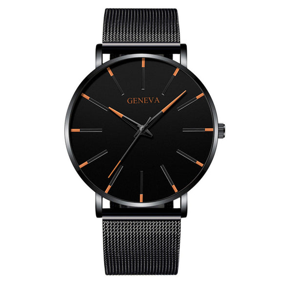 Reloj Cuarzo Hombre Correa Malla Elegante Casual Negocios