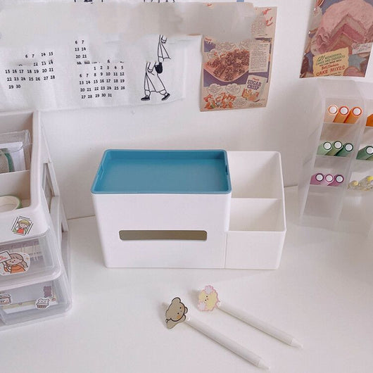 Organizador Multifuncional para Escritorio - Caja Almacenadora con Soporte para Bolígrafos - Image 4
