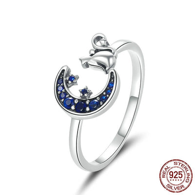 Anillo de Plata Gato Luna - Diseño Minimalista y Elegante - Image 5