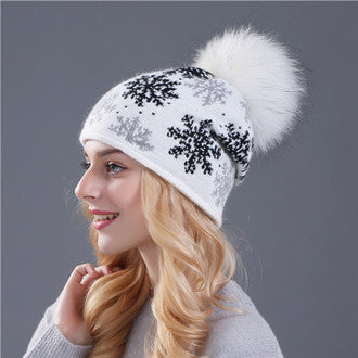 Gorro de Mezcla Lana y Pelo de Conejo