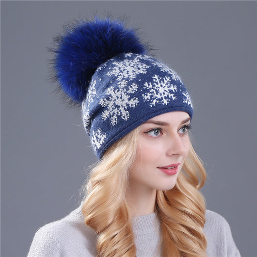 Gorro de Mezcla Lana y Pelo de Conejo