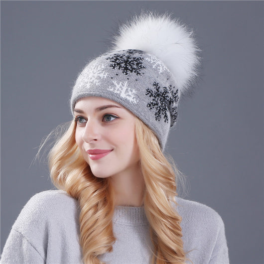 Gorro de Mezcla Lana y Pelo de Conejo - Image 3