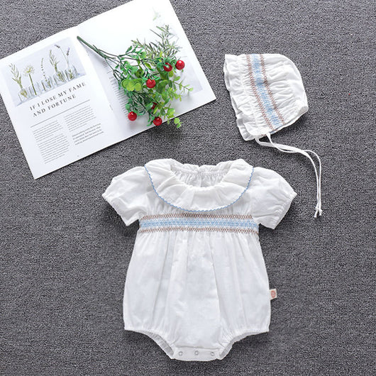 Conjunto de Dos Piezas Bebé Coreano Otoño con Cuello Hoja de Loto - Image 2