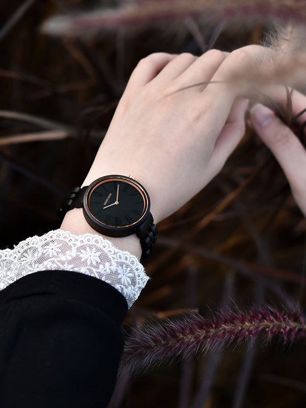 Reloj de Madera Vintage para Mujer con Cristal de Zafiro - Image 3