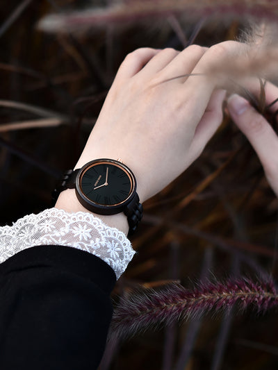 Reloj de Madera Vintage para Mujer con Cristal de Zafiro - Image 3