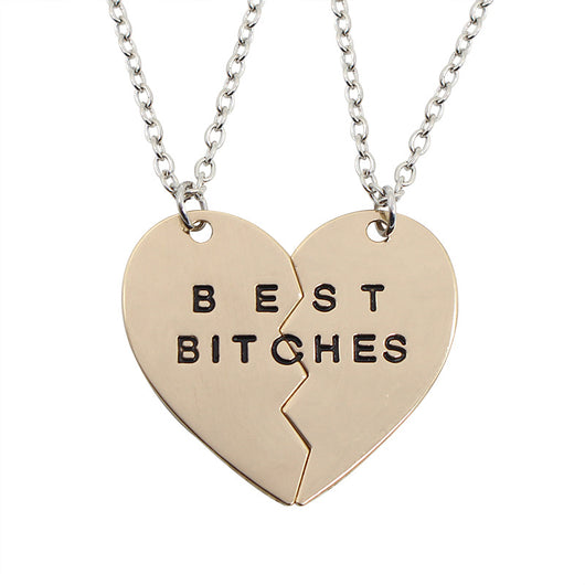 Collar Dúo de Letras Europeo y Americano con Costura para Hombre y Mujer - Image 6