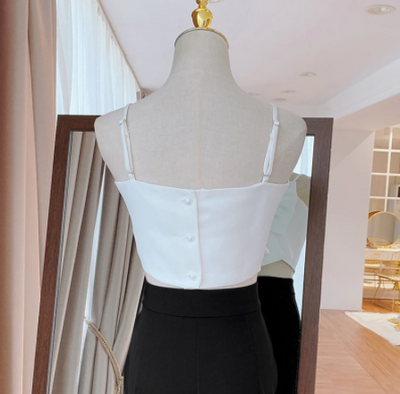 Chaleco Elegante con Moño y Tirantes Ajustables para Usar Como Prenda Exterior - Image 5