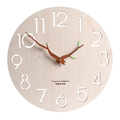 Reloj de Pared de Madera Silencioso con Diseño Moderno - Image 6