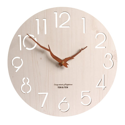 Reloj de Pared de Madera Silencioso con Diseño Moderno - Image 7