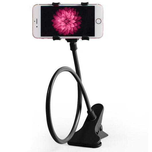 Soporte Giratorio para Celular con Lámpara LED - Mesita de Noche y Escritorio