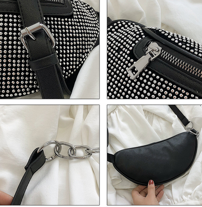 Bolso Bandolera One Shoulder con Brillantes Flash - Image 15