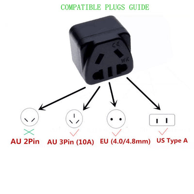 Adaptador Convertidor de Corriente Triple Cuadrado - Image 7