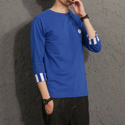 Camiseta Suelta Manga Tres Cuartos para Hombre - Sudadera de Moda Otoño - Image 9
