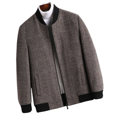 Blazer de Lana Escocés Casual para Jóvenes - Image 10