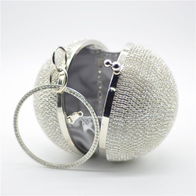 Bolso de Noche con Diseño de Esfera Cubierta de Strass - Image 7