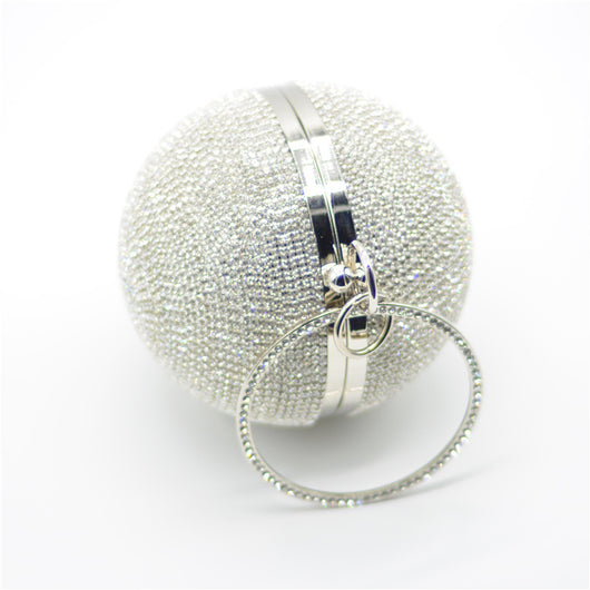 Bolso de Noche con Diseño de Esfera Cubierta de Strass - Image 13