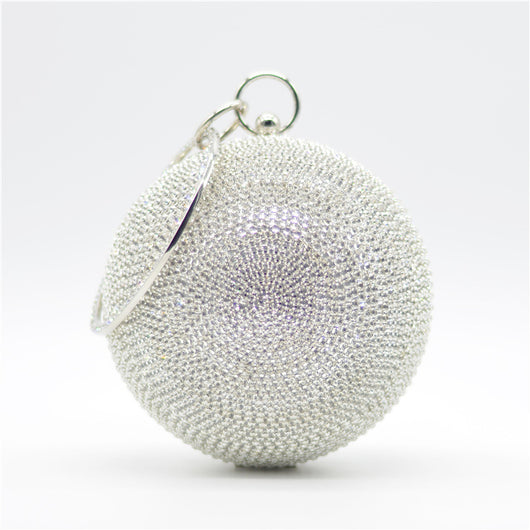 Bolso de Noche con Diseño de Esfera Cubierta de Strass - Image 11