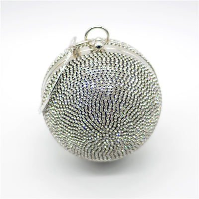 Bolso de Noche con Diseño de Esfera Cubierta de Strass - Image 9