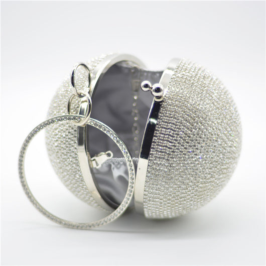 Bolso de Noche con Diseño de Esfera Cubierta de Strass - Image 3